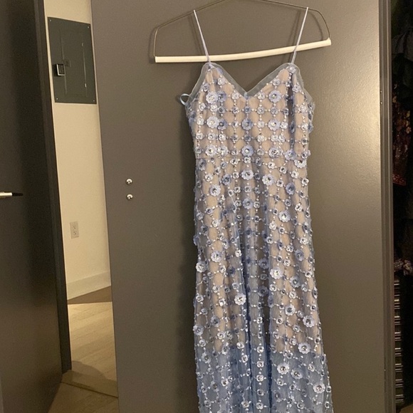 Aidan Mattox sparkly blue dress - Picture 2 of 5